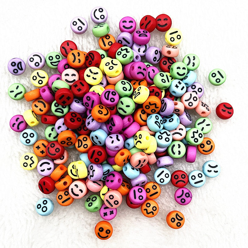 Alphabet Letter Beads (100/pack, color options)