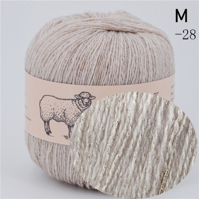 100% Medium-Fine Soft Crochet Merino Wool Yarn