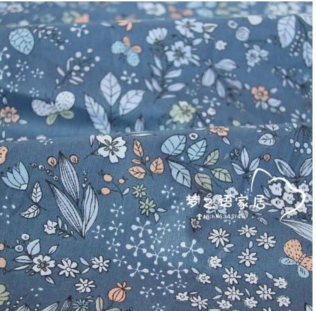 Floral and Patterned Cotton Fabric 50x80cm