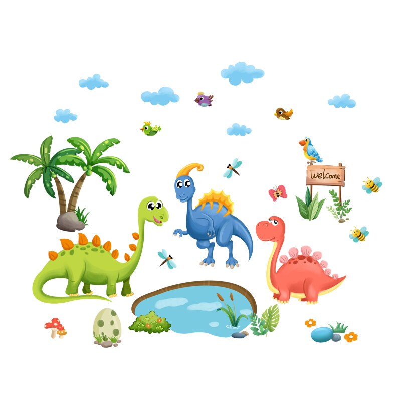 Cartoon Dinosaur Wall Stickers