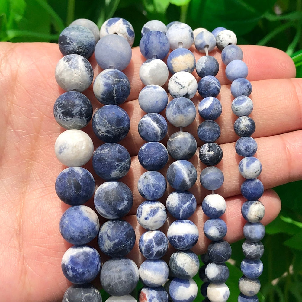 Natural Stone Matte Round Beads