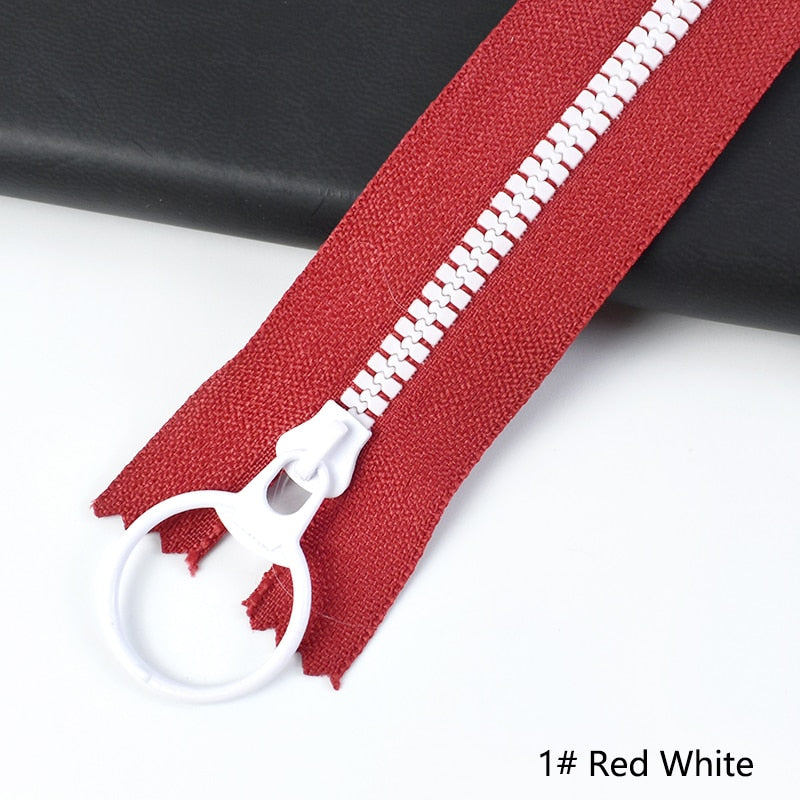 10Pcs Resin Ring Zip Slider Zipper