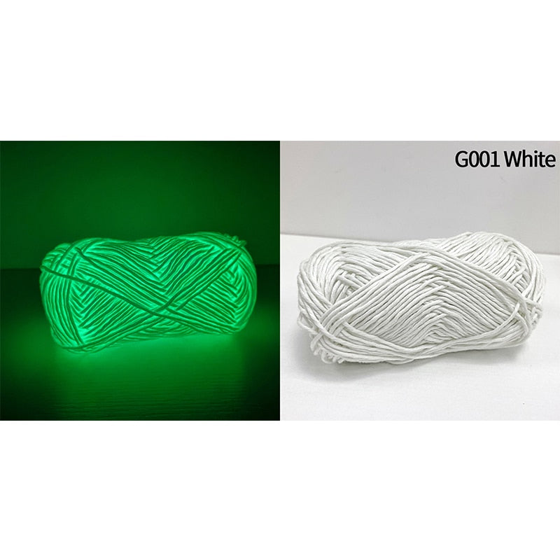 Polyester Luminous Glow in the Dark Chunky Yarn