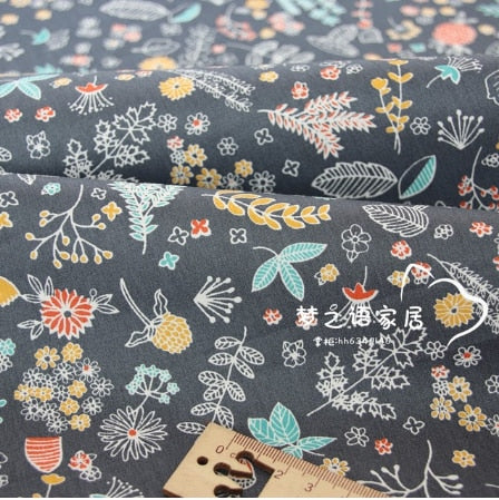 Floral and Patterned Cotton Fabric 50x80cm