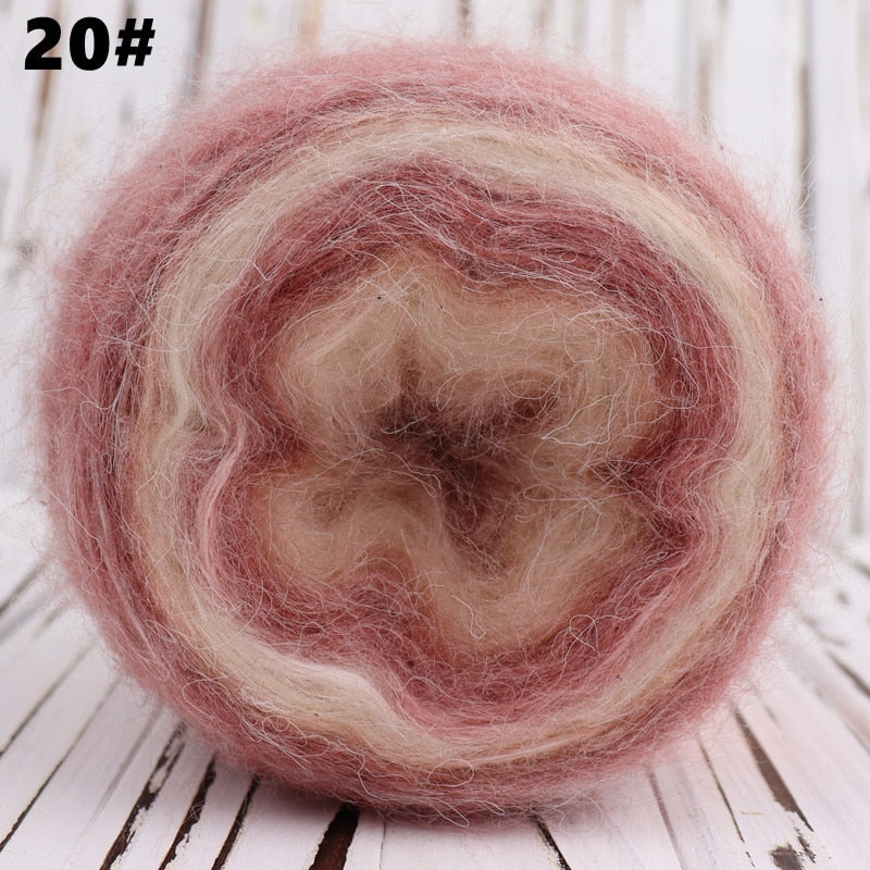 Rainbow Angola Amorous Mohair Wool Yarn