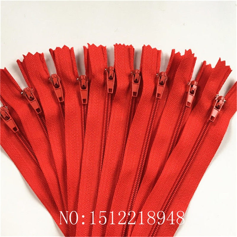 Nylon Zippers (10/pack, 20-60cm)