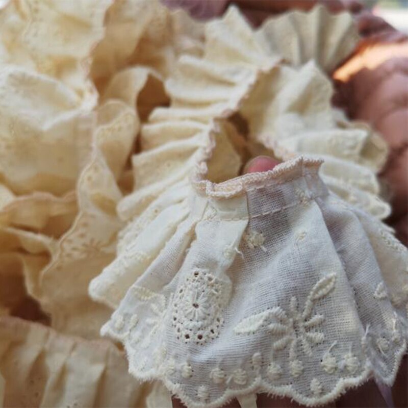 Embroidered Floral Lace Fabric Trim