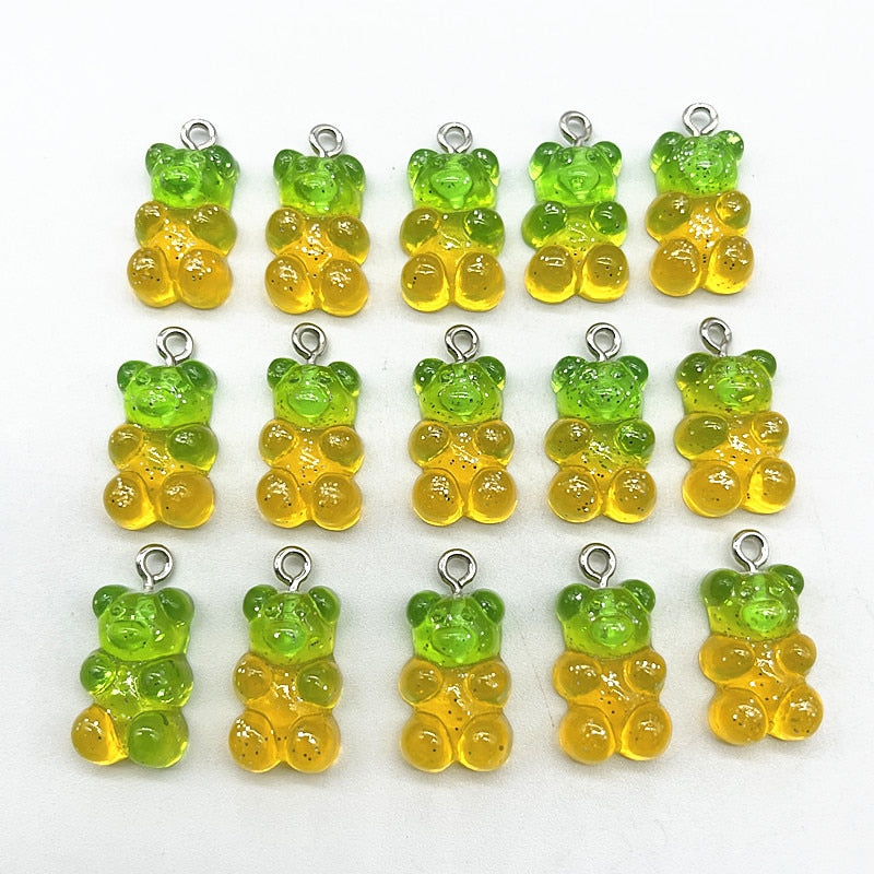 Candy Bear Pendant Charms (10/set, color option)