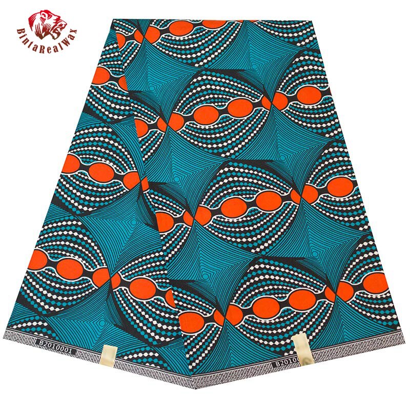 African Geometric Pattern Ankara Polyester Fabric