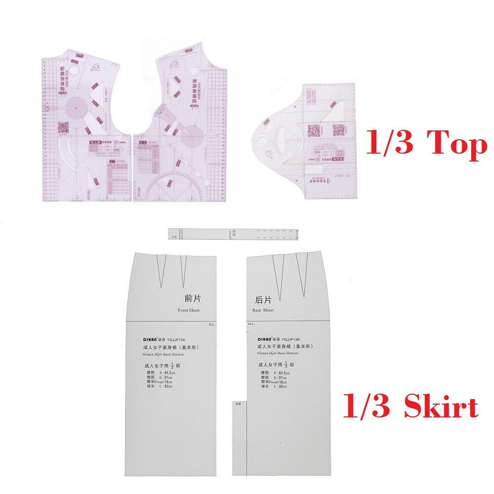 Fashion Ruler Pattern Making for Doll/Small Clothing