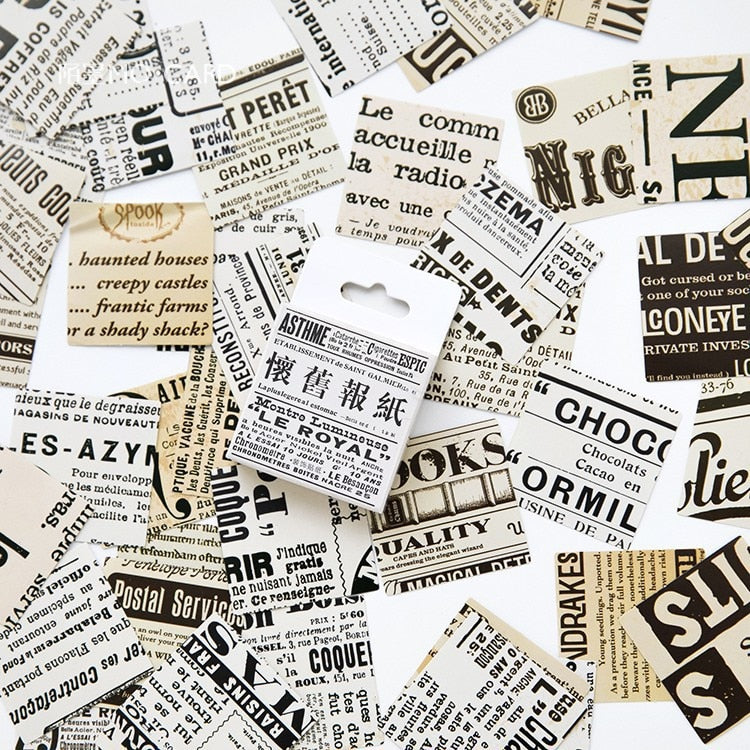 Vintage Stickers (46/pack, style options)