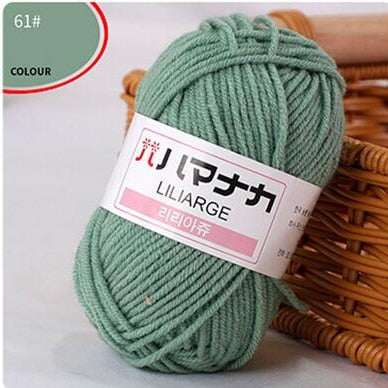 Milk Sweet Soft Cotton Blended Yarn (62 color options)