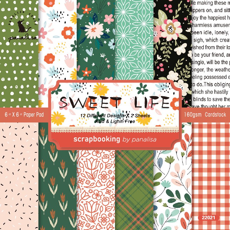 Christmas Scrapbooking Paper (15x15cm 12/pack, style options)