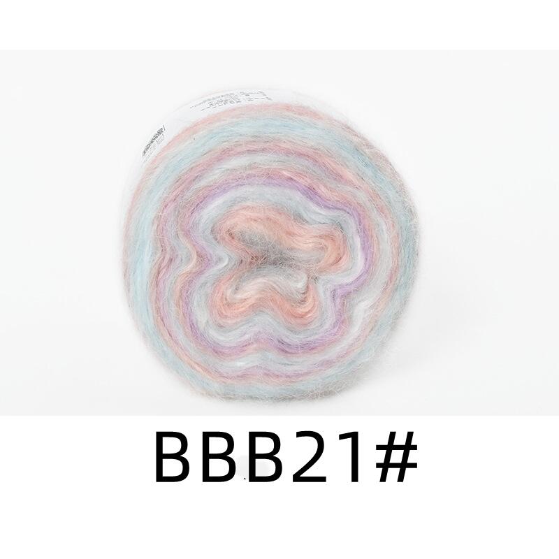 Rainbow Angola Amorous Mohair Wool Yarn