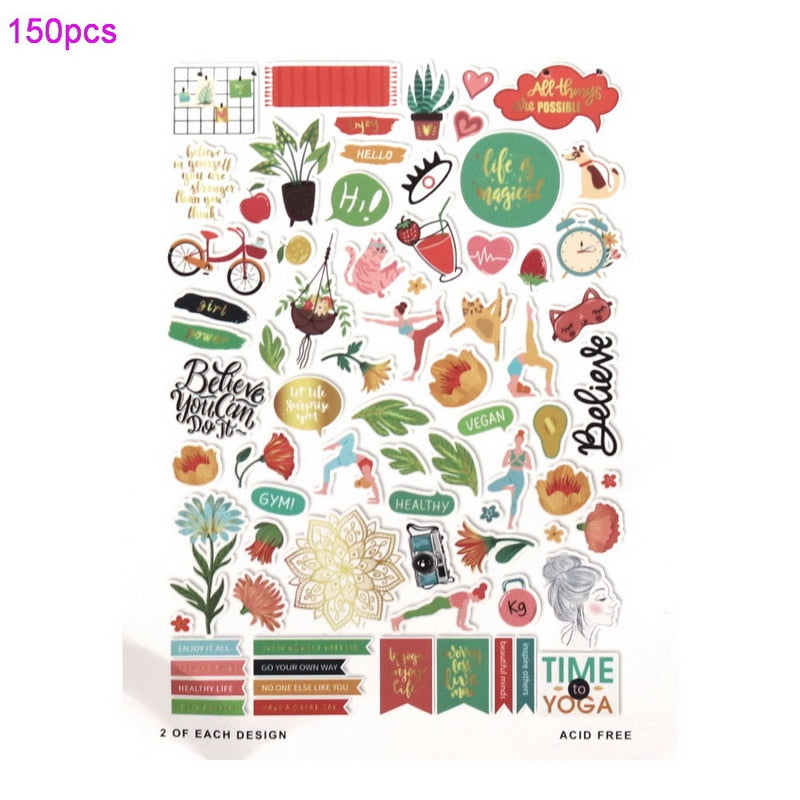 Christmas/Holiday Variety Stickers (124/pack, style options)