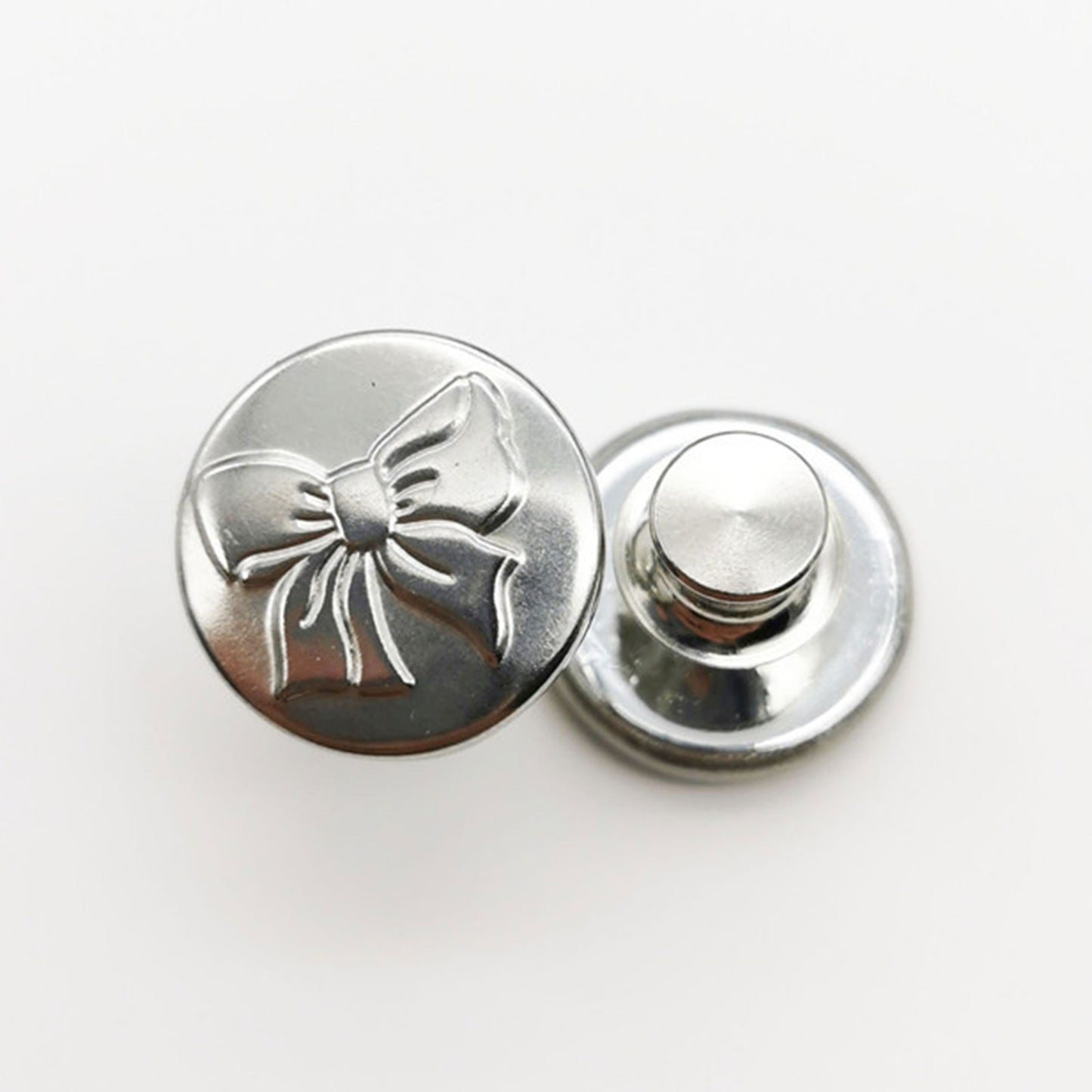 2PCs Snap Fastener Metal Buttons