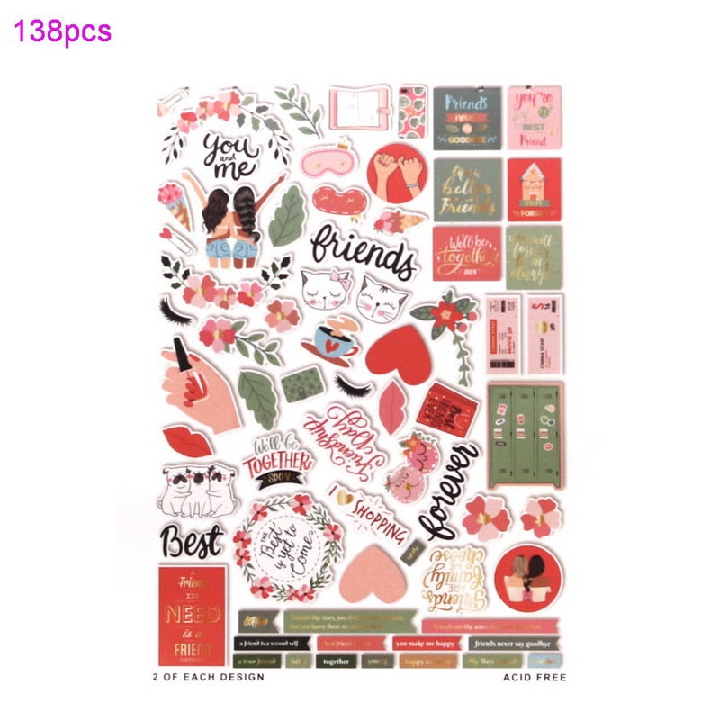 Christmas/Holiday Variety Stickers (124/pack, style options)